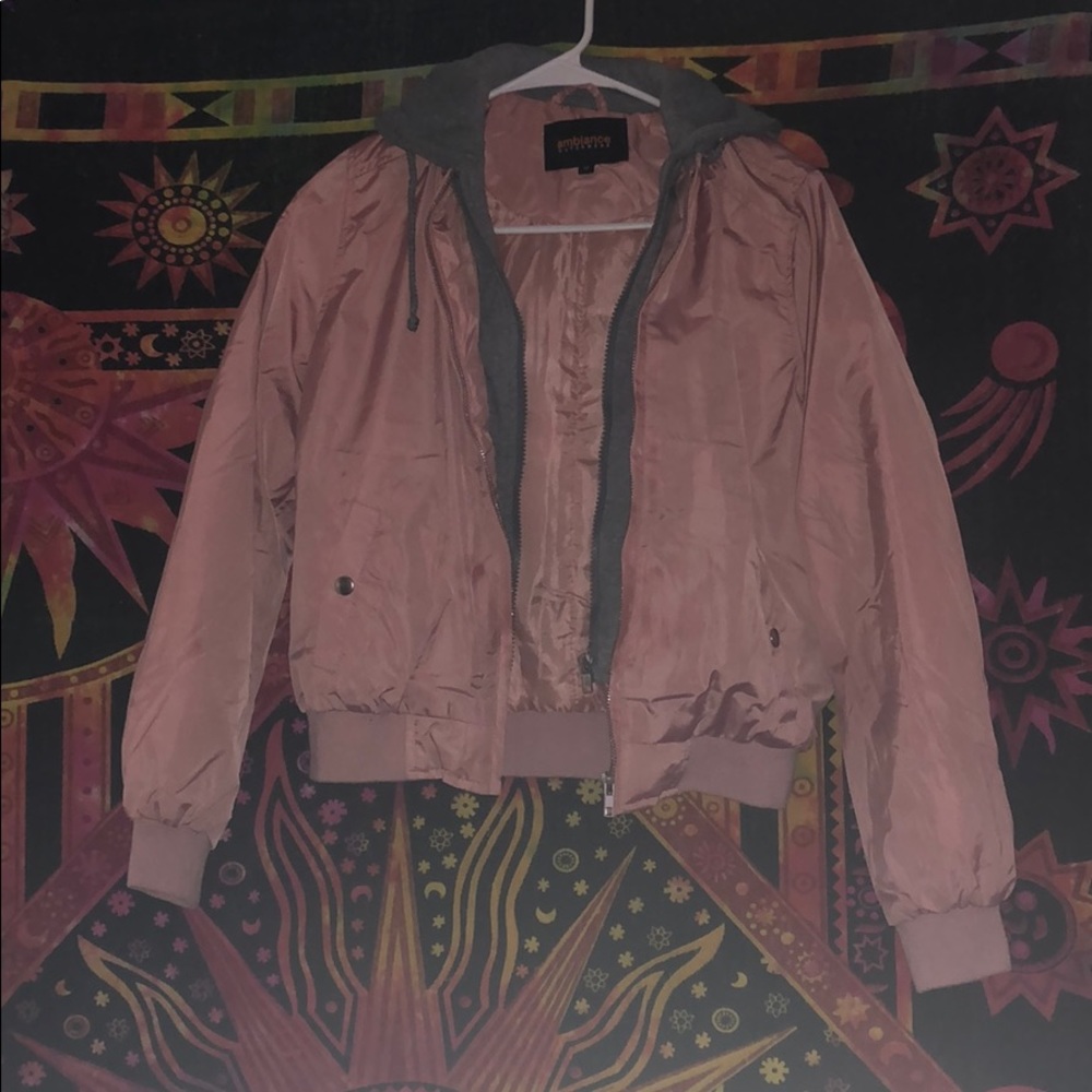 Pink FashionNova bomber